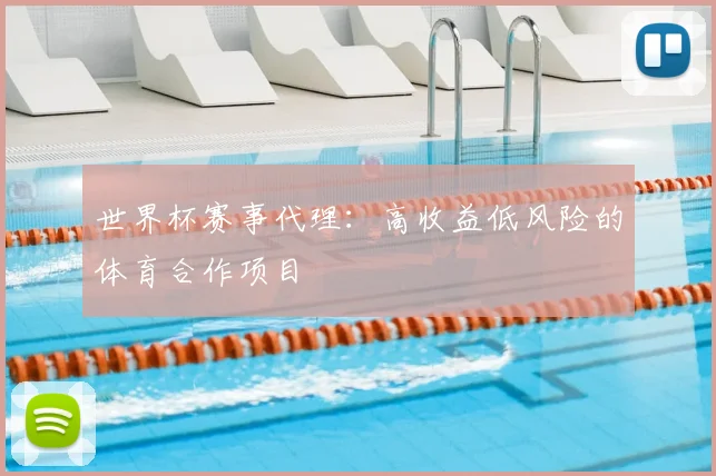 世界杯赛事代理：高收益低风险的体育合作项目