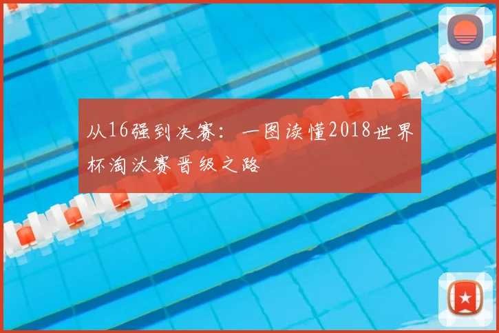 从16强到决赛：一图读懂2018世界杯淘汰赛晋级之路